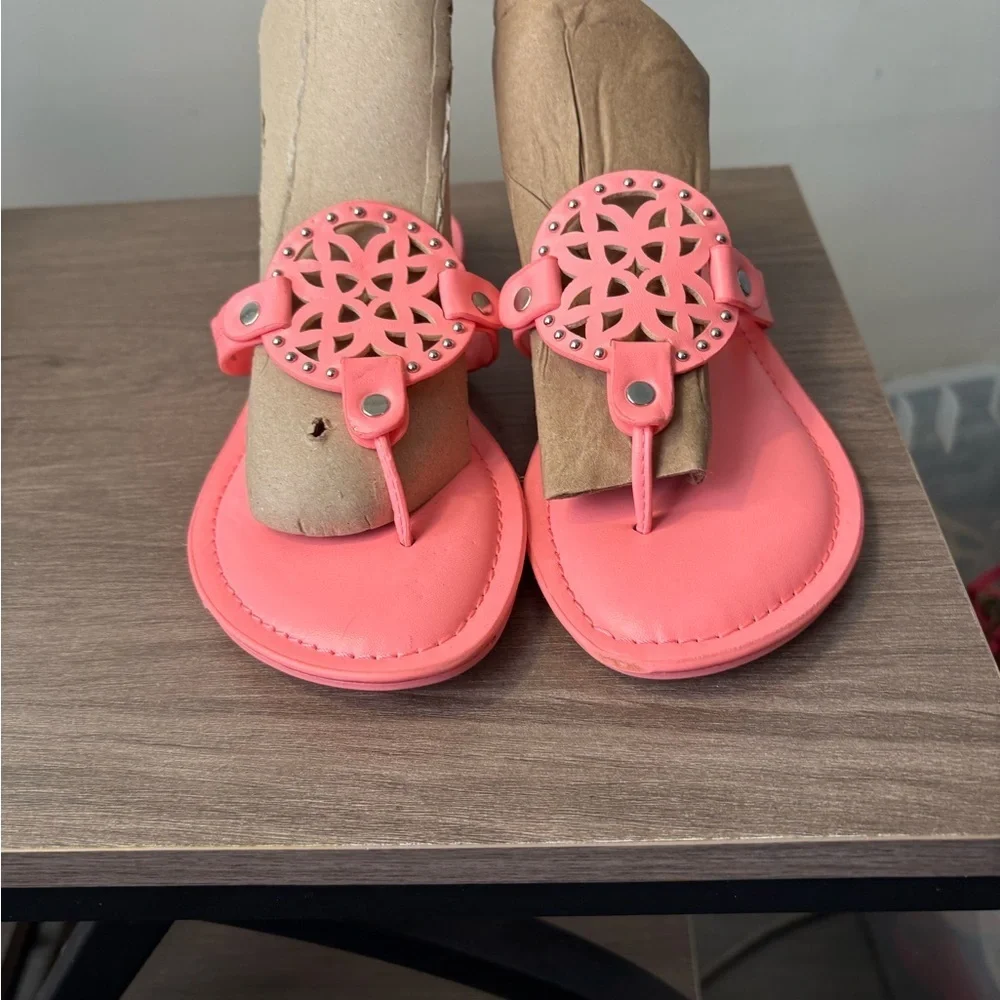Dolce Vita Kids Tie-Dye Sandals with White Accents